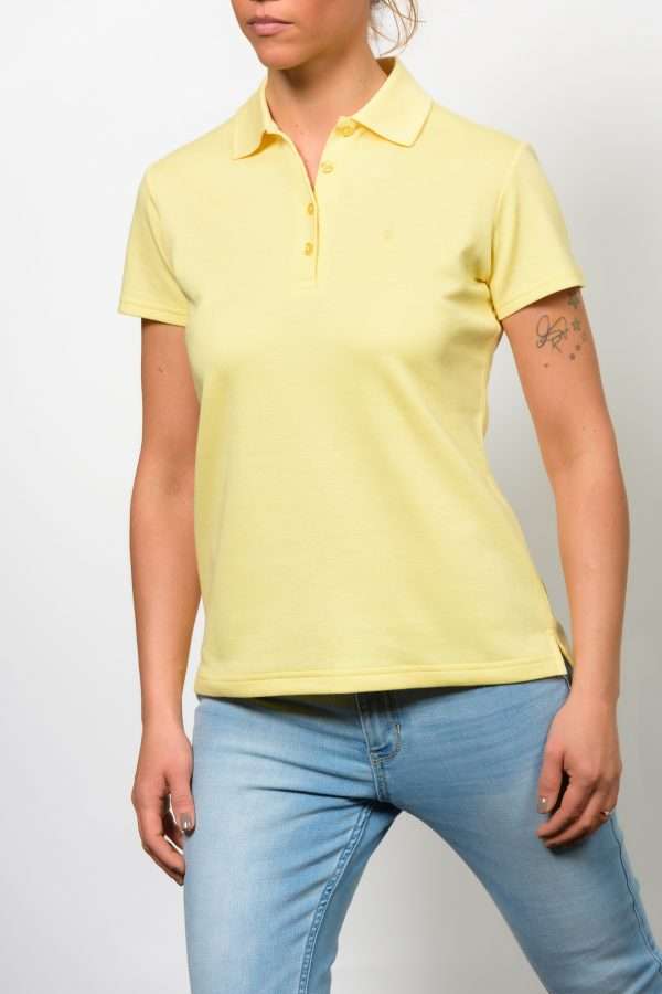 Alpaka Polo Shirt gelb